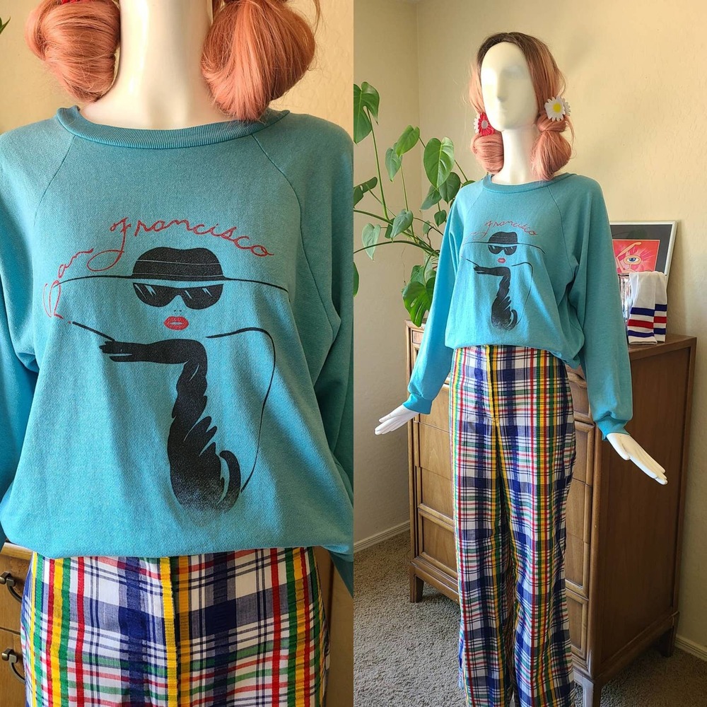 Vintage 80s San Francisco tourist sweatshirt | 1980s novelty sweatshirt |